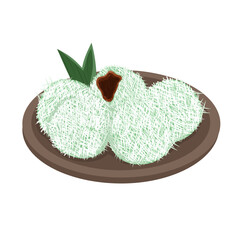 klepon indonesian snack