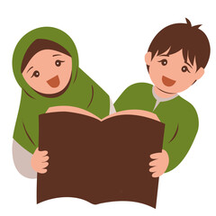 children read a book