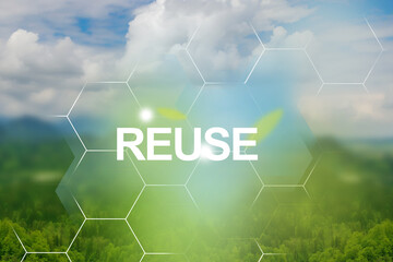 Pure life in the mountains — protecting nature for future generations by reusing products. The...