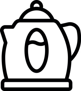recommend clip art: Hot kettle icon outline vector. Water pot. Boiler sea