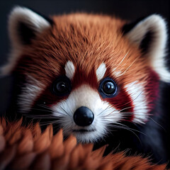 Obraz premium Adorable Baby Red Fox with Bright Red Fur