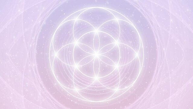 Seed of Life Sacred Geometry Meditation Visualization, Animation, Video
