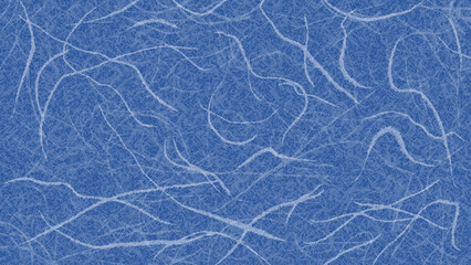 太い繊維の入った和紙風の背景・テクスチャー素材　8K UHDサイズ　濃い青・藍色 - obrazy, fototapety, plakaty