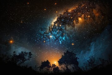 Obraz na płótnie Canvas The Wandering Night Sky 47