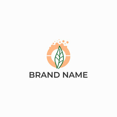 ILLUSTRATION ABSTRACT LEAF NATURE. ECO ELEMENT LOGO ICON DESIGN VECTOR FOR YOUR BRAND, BUSINESS