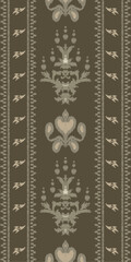 African Ikat paisley embroidery. Ikat seamless pattern tribal abstract Geometric Traditional ethnic oriental design for background. Folk, Indian, Scandinavian, Gypsy, saree Borneo Fabric border Ikkat