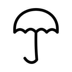 umbrella icon or logo isolated sign symbol vector illustration - high quality black style vector icons
