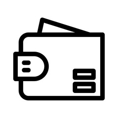Obraz premium wallet icon or logo isolated sign symbol vector illustration - high quality black style vector icons 