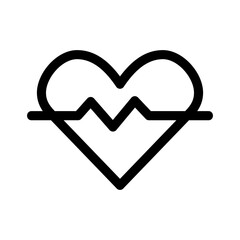 heartbeat icon or logo isolated sign symbol vector illustration - high quality black style vector icons
