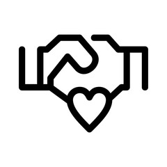 holding hands icon or logo isolated sign symbol vector illustration - high quality black style vector icons
