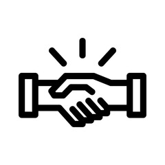 holding hands icon or logo isolated sign symbol vector illustration - high quality black style vector icons
