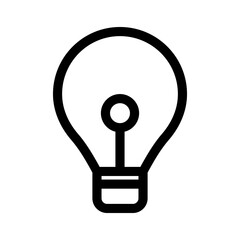 light bulb icon or logo isolated sign symbol vector illustration - high quality black style vector icons
