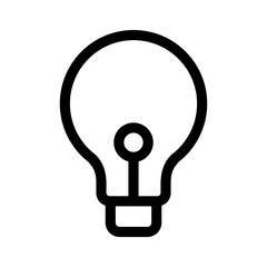light bulb icon or logo isolated sign symbol vector illustration - high quality black style vector icons
