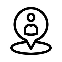 location icon or logo isolated sign symbol vector illustration - high quality black style vector icons
