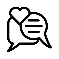 love message icon or logo isolated sign symbol vector illustration - high quality black style vector icons
