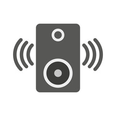 audio column icon. Technology background. Vector illustration.