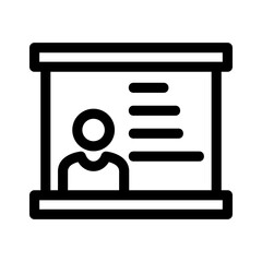 presentation icon or logo isolated sign symbol vector illustration - high quality black style vector icons
