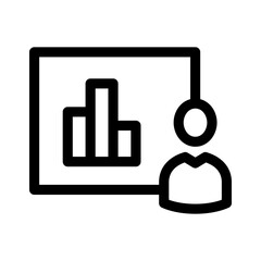 Obraz premium presentation icon or logo isolated sign symbol vector illustration - high quality black style vector icons 