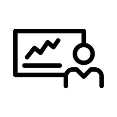 presentation icon or logo isolated sign symbol vector illustration - high quality black style vector icons
