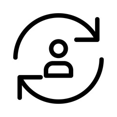 replace icon or logo isolated sign symbol vector illustration - high quality black style vector icons
