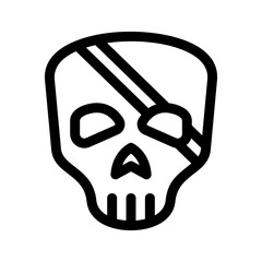 skull icon or logo isolated sign symbol vector illustration - high quality black style vector icons
