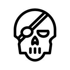 skull icon or logo isolated sign symbol vector illustration - high quality black style vector icons
