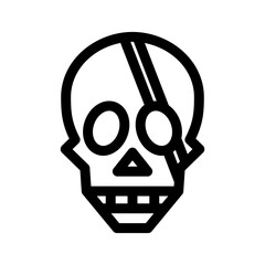 skull icon or logo isolated sign symbol vector illustration - high quality black style vector icons

