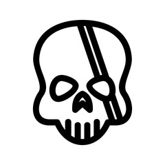 skull icon or logo isolated sign symbol vector illustration - high quality black style vector icons
