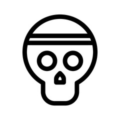 skull icon or logo isolated sign symbol vector illustration - high quality black style vector icons
