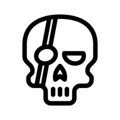 skull icon or logo isolated sign symbol vector illustration - high quality black style vector icons
