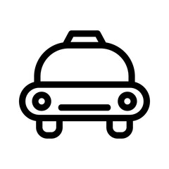 taxi icon or logo isolated sign symbol vector illustration - high quality black style vector icons
