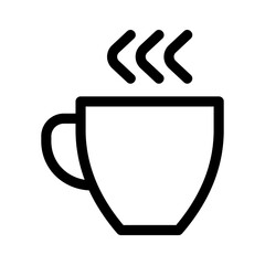 tea cup icon or logo isolated sign symbol vector illustration - high quality black style vector icons
