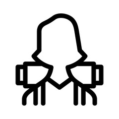 traveler icon or logo isolated sign symbol vector illustration - high quality black style vector icons
