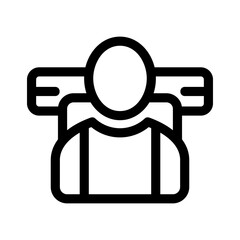 traveler icon or logo isolated sign symbol vector illustration - high quality black style vector icons
