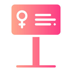 womens day gradient icon