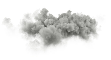 Soft cloudiness smog floating over isolated backgrounds 3d rendering png