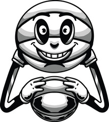 Cartoon basketball illustration