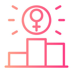 podium gradient icon