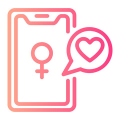 smartphone gradient icon