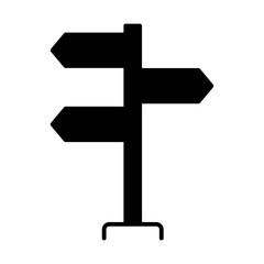 Signpost Icon Vector Design Template trendy style on white background..eps