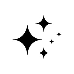 Sparkle Icon Vector Design trendy style illustration on white background..eps