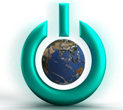 Push button control green blue gradient element earth world planet global map icon symbol decoration ornament save earth world health care ecology environment natural technology organic recycling 