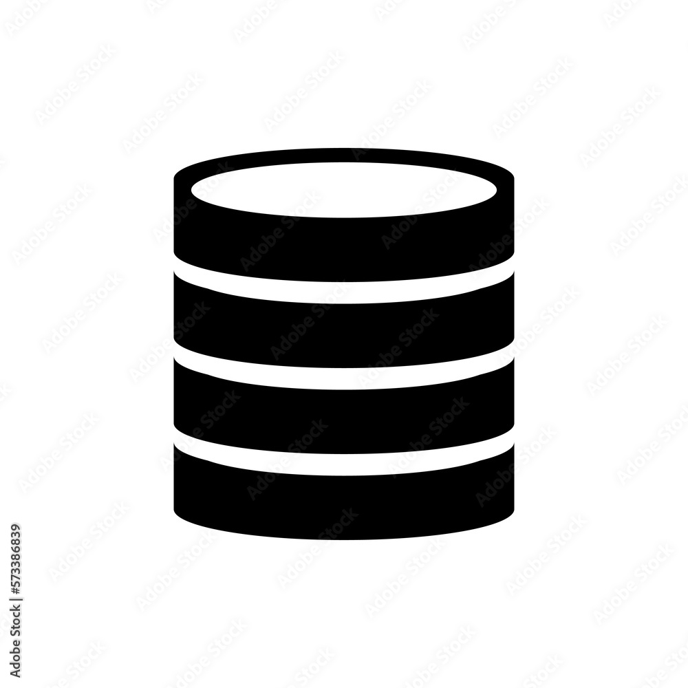 Poster database icon vector trendy style illustration on white background..eps