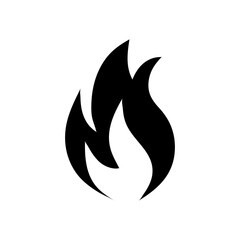 Fire Flame Icon Vector Design trendy style illustration on white background..eps