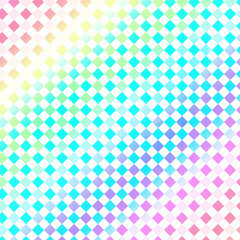 虹色グラデーションチェック柄素材、背景