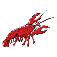 Red lobster cartoon