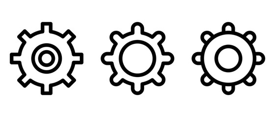 gears icon or logo isolated sign symbol vector illustration - high quality black style vector icons
