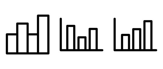 growth chart icon or logo isolated sign symbol vector illustration - high quality black style vector icons
