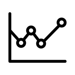 growth chart icon or logo isolated sign symbol vector illustration - high quality black style vector icons
