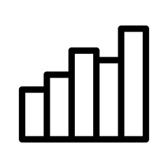 growth chart icon or logo isolated sign symbol vector illustration - high quality black style vector icons
